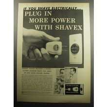 1957 Waring Shavex Shaver Ad - If you have electrically.. plug in more power