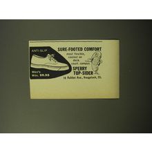 1960 Sperry Top-Sider Shoes Advertisement - Sure-Footed Comfort