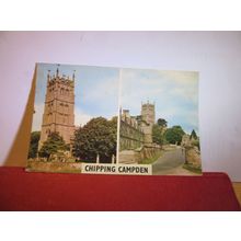 mutiview, CHIPPING CAMPDEN, Gloucestershire used postcard Colourmaster 1981 pm =