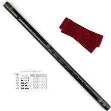 Japanese Shinobue Flute 7/8 Hon Handmade Bamboo Flute Musical Instrument (Black