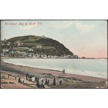 Bay & North Hill, Minehead, Somerset, 1906 - Montague Cooper Postcard