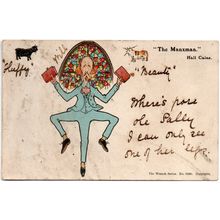 WRENCH PUBLISHED ISLE OF MAN HUMOUR POSTCARD "THE MANXMAN" HALL CAIN (4314)
