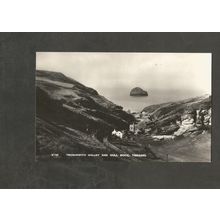 Postcard Cornwall Trebarwith Valley and Gull rock Overland Views