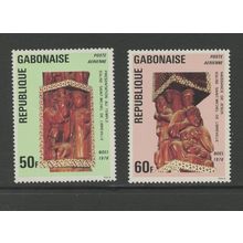 Gabon C188-189, 1976 Christmas, VF, MNH (GAB492)