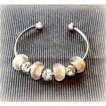 Ball Charm European Beads Silver Plated Bracelet Bangle Jewellery 1890