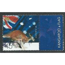 AUS 2000 45c 'NATURE AND NATION - KANGAROO AND FLAG' FINE USED (EBID35-839)