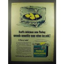 1952 Kraft Parkay Margarine Ad - Spreads Smoothly