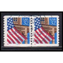 Used 2913 32c U.S. Flag Over Porch Very Fine CNP Left 22221 PA1720
