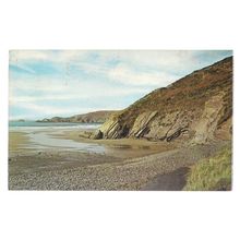 NEWGALE CLIFFS, PEMBROKESHIRE, WALES .. used postcard 1969 postmark #