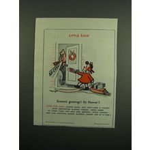 1950 Kleenex Tissues Ad - Little Lulu - Greetings!