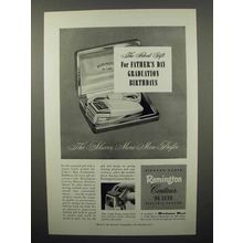 1950 Remington Contour De Luxe Electric Shaver Ad