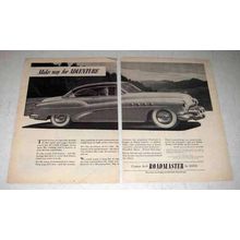 1952 Buick Roadmaster Car Ad - Make Way for Adventure