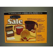 1977 Rubbermaid Ad - Recipe File, Grip 'n Mix Bowls