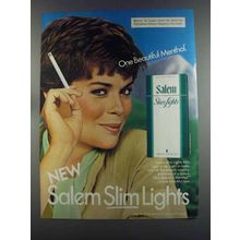 1982 Salem Slim Lights Cigarettes Ad - Menthol
