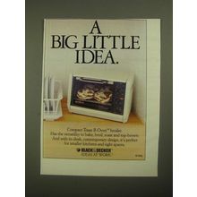 1987 Black & Decker Compact Toast-R-Oven Broiler Ad - Big Little Idea