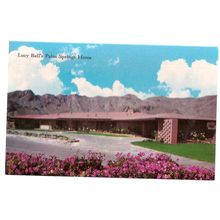 LUCY BALL'S HOUSE, PALM SPRINGS, CALIFORNIA, USA used vintage postcard =