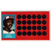 1981 Topps Scratch-Off Eddie Murray #9 baseball card –Scratchoffs-Orioles