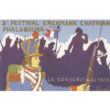 3rd Festival Erckmann Chatrian Phalsbourg French Limited Postcard