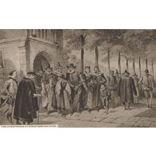 The Christening At Stratford On Avon Shakespeare Old Postcard