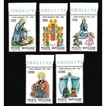 Vatican Marian Year 5v 1988 MNH SG#901-905 Sc#808-812