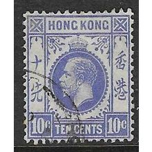 HONG KONG 1921-37 GEORGE V MULTI-SCRIPT CA 10c USED SG124