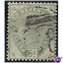 1883 SG193 5d Dull Green G/F Used Check Letters "KA"
