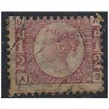 1870 SG48/9 1/2d Rose Plate 4 Fine Used Check Letters "AS".