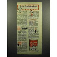 1953 Carnation Evaporated Milk Ad - Be a Better Cook!