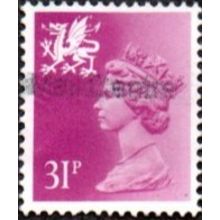 1971-92 Wales Regional Machin Definitives, 31p. Value.Bright Purple. Good Used