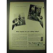 1948 New England Mutual Life Insurance Ad - What signals are you calling today?