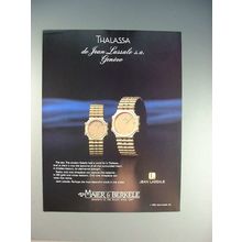 1985 Jean Lassale Thalassa s.a. Geneve Watch Ad!