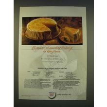 1990 Pillsbury's Best Flour Ad - Whipped Cream Orange Marmalade Cake recipe