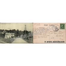 CT Niantic Postcard Broadway Looking North Pine Grove ct_box4, getfrom3, ~1613