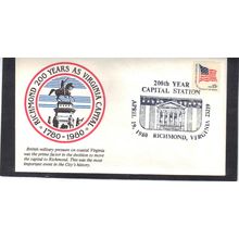 Event 200th Richmond As Capitol 1618C 15c Flag (Unkn Cachet-U/A) CV00864