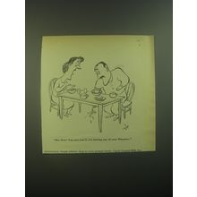 1945 General Mills Wheaties Cereal Ad - Virgil Partch Cartoon - But Dear!