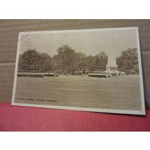 HORSE GUARDS PARADE, London used postcard vintage 1930 pm military /