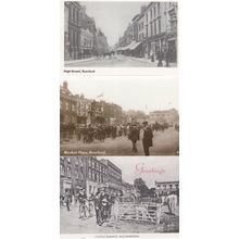 Romford Essex Cattle Market High Street 3x Postcard s