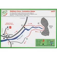 Malham Cove Yorkshire Ramblers Walking Map Card