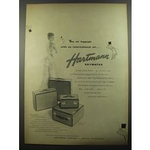 1954 Hartmann Skymates Luggage Ad - The air luggage with an international air