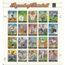 3408 Legends of Baseball Mint Sheet of 20 x 33 Cent Stamps - Stuart Katz