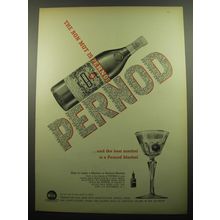 1957 Pernod Liqueur Ad - The bon mot is Pernod