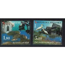 Croatia Stork Birds Europa Parks and Gardens 2v 1999 MNH SG#579-580
