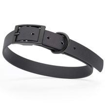 Dog Pet Waterproof Collar - W3/4" x L15"-18" - Black