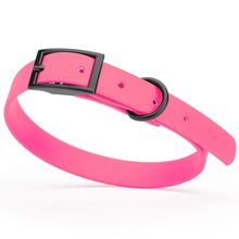 Dog Pet Waterproof Collar - W5/8" x L12"-15" - Passionfruit Pink