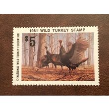 ICOLLECTZONE Wild Turkey Federation 1981 Stamp VF NH