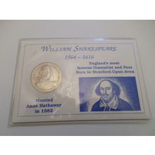 WILLIAM SHAKESPEARE - STRATFORD UPON AVON - PROOFLIKE MEDAL - SEALED