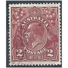 Australia 1927 SG89 2d Red-Brown Perf 14 V Fine.Used.