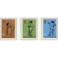 GB 1973 SG928 - 930 COUNTY CRICKET SET OF 3 UNMOUNTED MINT (Ra)