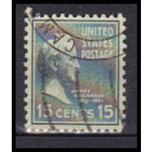 Used 820 15c James Buchanan Almost Very Fine KA5648