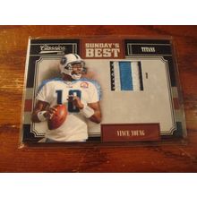 2010 Panini Classics, Triple Color Jersey Patch, VINCE YOUNG, #'d 16/50